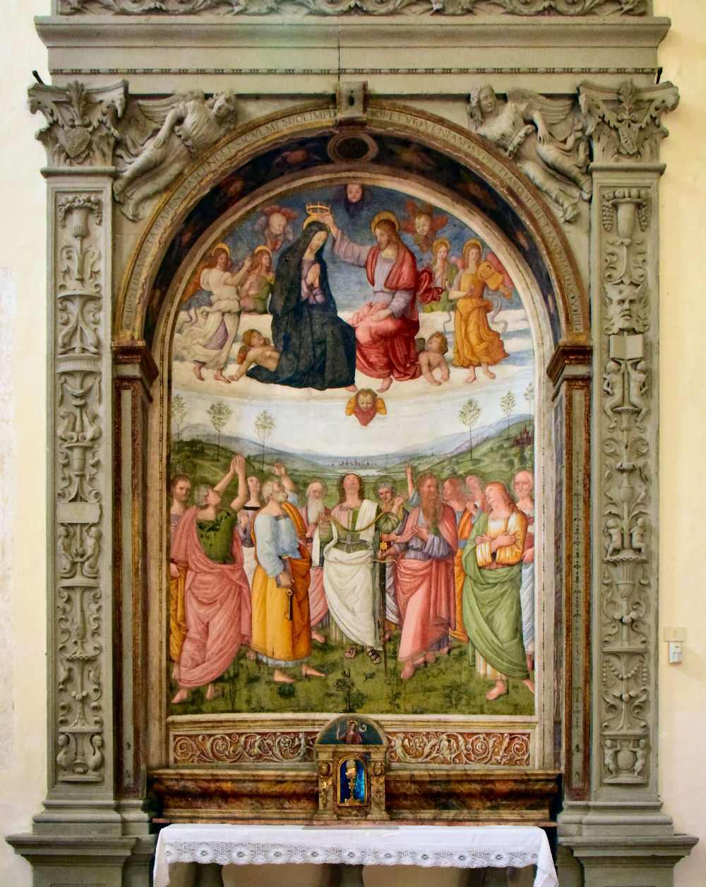 Incoronazione di Maria di Giovan Battista Caporali